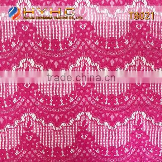 Wholesale High Quality Nylon/Cotton Strand Lace Fabric T8021
