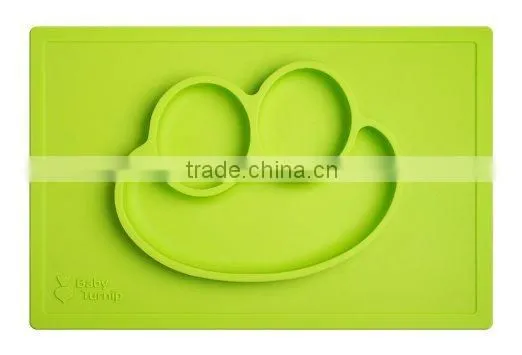 Custom Food Grade Baby Silicone Placemat Plate photo-2