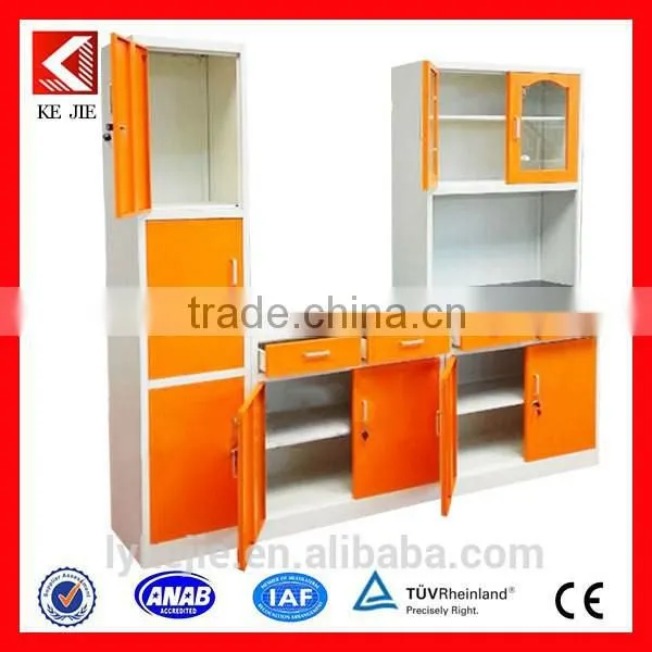 Professional Kitchen Cabinet Manufacturer/China Factory Knock Down Stainless Steel Kitchen Cabinet photo-5