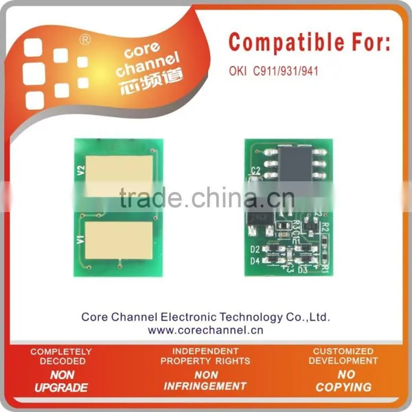 Compatible Laser Printer Chip for OKIs C911 C931 C941 in Toner Cartridge 911 931 941