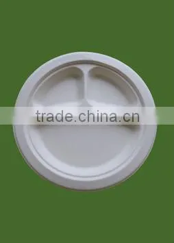 10.25" Three Compartment Plate