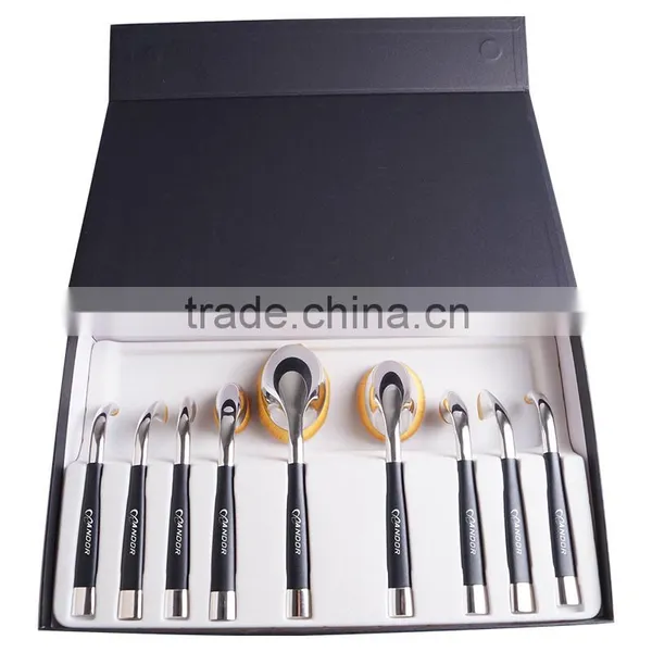 New Arrival 9 Piece Cosmetic Makeup Brush Set Can Make Your Own Brand photo-4