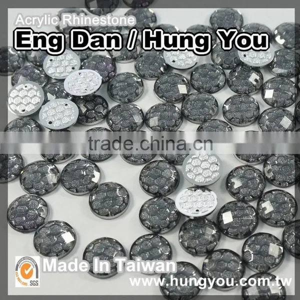 Best Popular Non Hot-Fix Taiwan Round Shape Synthetic Gemstones For Garment Accessories photo-3
