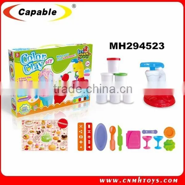 Children Play Color Clay , Educational 3D Toys Play Dough Ice Cream Maker