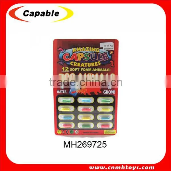 Hot Selling Growing Capsule Sponge Capsule Toys Dinosaur Capsule for Kids