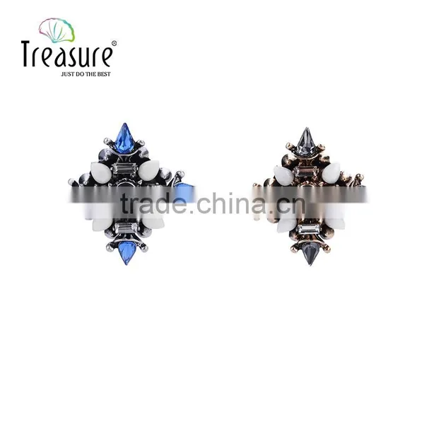 Vintage Jewelry Mix Color Geometric Resin and Rhinestone Brooch Jewelry photo-3