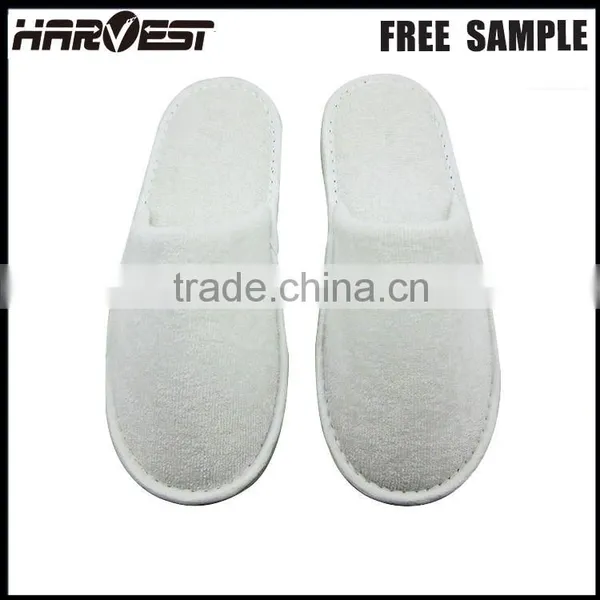 Cheap Soft Indoor Custom Made White Slipper for Hotel , Towel Bath Personalize Hotel Bathroom Slipper With Logo photo-3