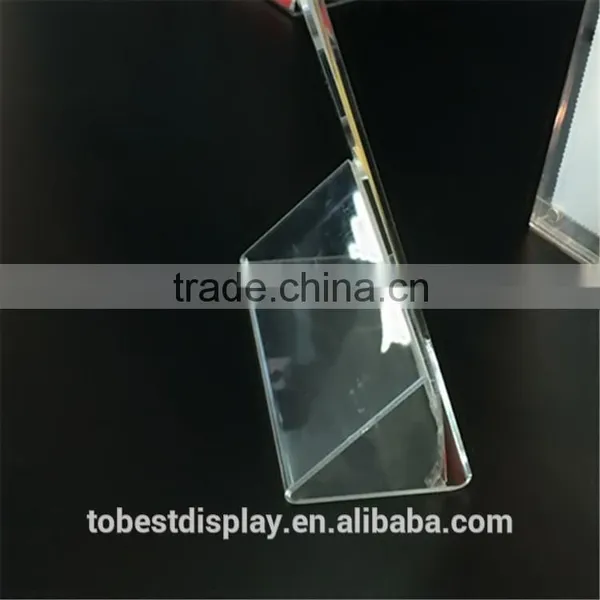 2016 Hot Wholesale Acrylic Tabletop Sign Holder, Menu Holder, Card Holder photo-3