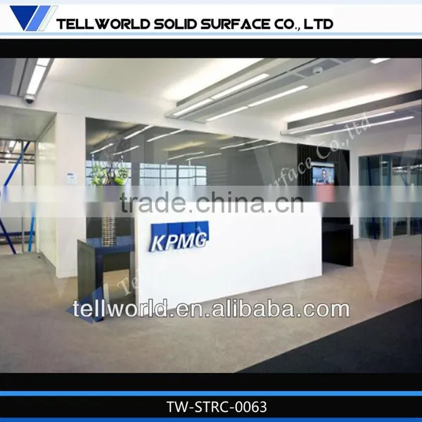 Long Straight Front Desk/high Quality Reception Desk/simple Style Front Desk photo-4