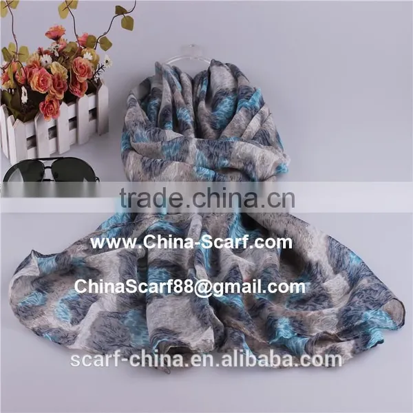 Wholesale Voile Leopard Scarf photo-4