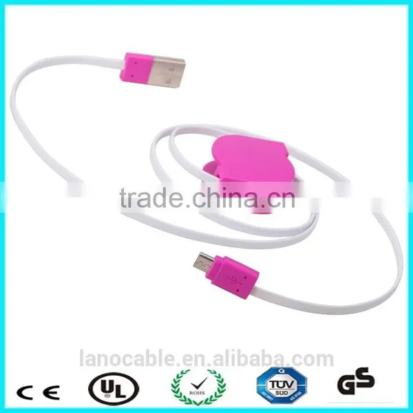 Logo Custom 2 in 1 Retractable USB Charging Cable photo-3