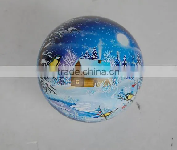 Sphere Shape Decoration of Chrismas Tree Tin Decorations photo-3