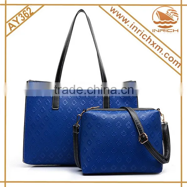 Online Shopping Handbags Ladies Hot Sale Fashion Korean Style Handbag PU Leather Bag Sets photo-3