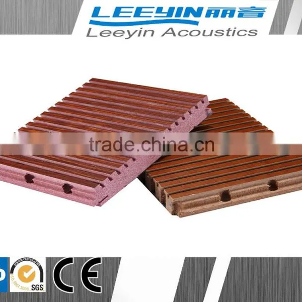 Enviromental Technology Fireproof Wall Panel Wood Cladding for Interior photo-3