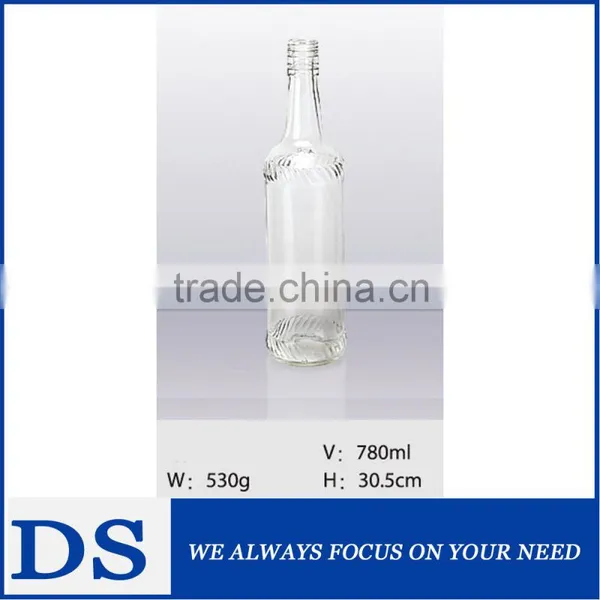 Wholesale Flint Glass Bottle / Flint Glassware / Blown Glass Bottle photo-2
