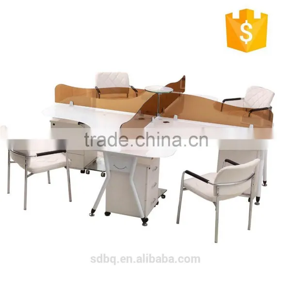 PT-C0407 2016 New Design Hot Sale 4 Person Modular Modern Office Workstation