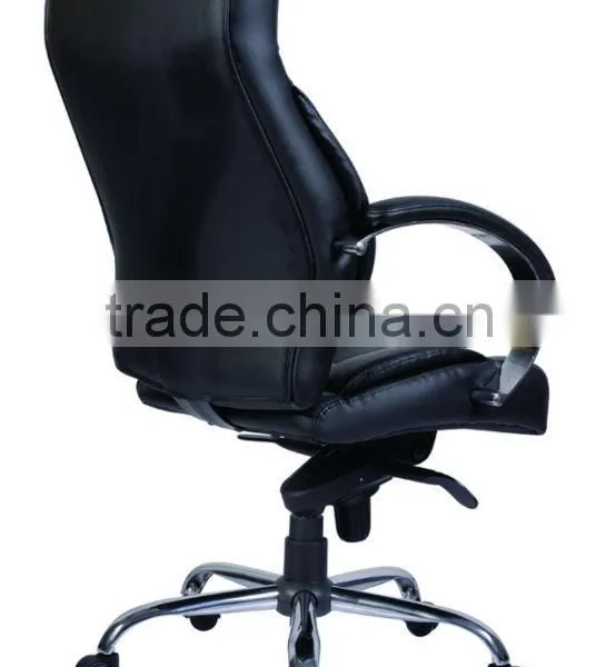 PU Leather Chromed Armrest and Base Buffalo Top Leather Office Chair AGS-6017-1 photo-4