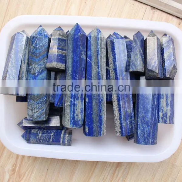 Deep Color Polished Lapis Lazuli Stone Towers photo-3