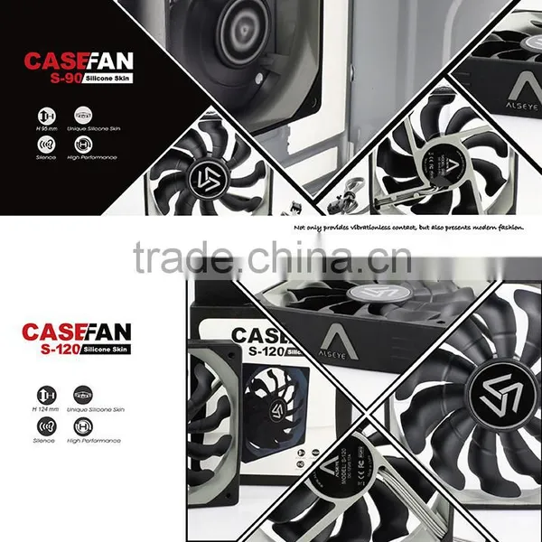 Alseye CA301w Manufacture S80-Balck 80*80*25mm pc Cooling 3 Pin Silent Case Fan photo-6