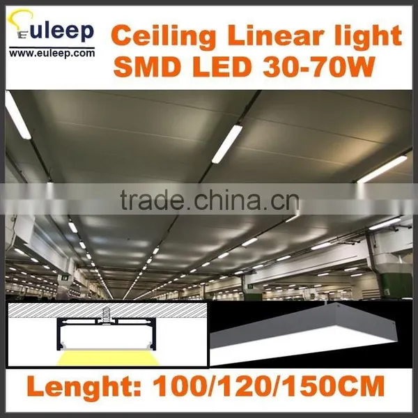 Ceiling Linear Lighting, Led Line Light Bar,tube Light,diffuser Pendant Light for Airport Light,subway Tunnel , Garage Lighting