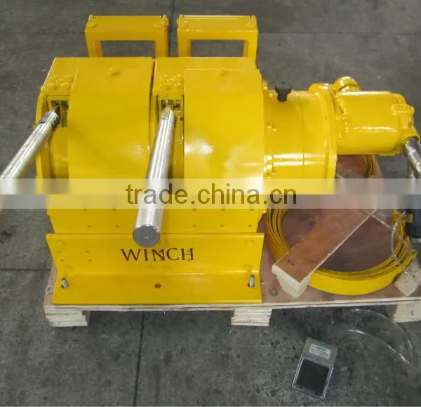 800KGS Double Drum,Piston Motor,Underground Mining Air Scraper Winch With Scraper Pan photo-2
