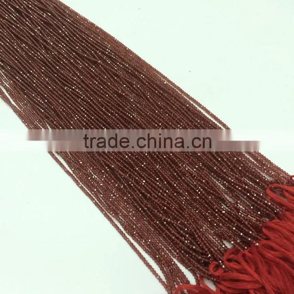 #MZZ Natural Semi-Precious Roundel Faceted Gemstone Beads Garnet photo-3