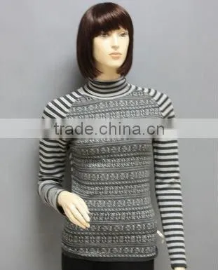 2011-LS126 LADIES LONG SLEEVE MOCK NECK PULLOVER SWEATER
