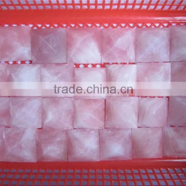 Natural Rose Pink Quartz Crystal Pyramid/crystal Stone Pyramid photo-4