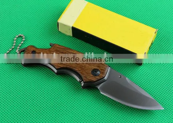 OEM Wood Handle Multi-function Pocket Knife photo-2