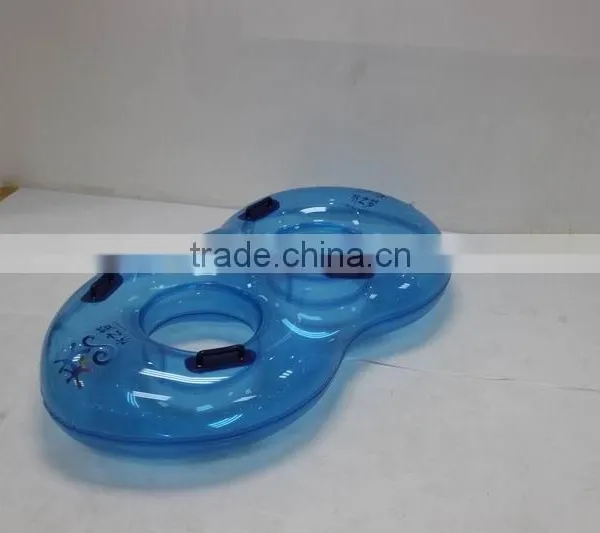 PVC Double Holes Swim Ring With Hander photo-3