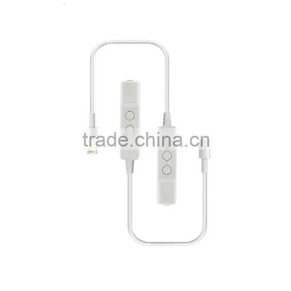 2016 New Arrival Light -ning to 3.5mm Aux Cable Earphone Adapter for i Phone 7 Plus