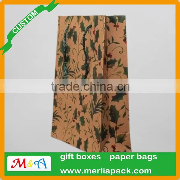 Bespoke Design Kraft Paper Bags Recycled Natural Kraft Shopping Grocery Bags photo-2
