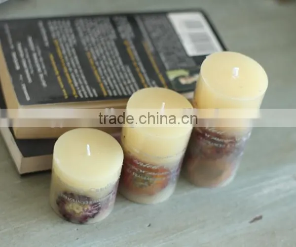 OEM Gift Scented White Pillar Candle photo-5