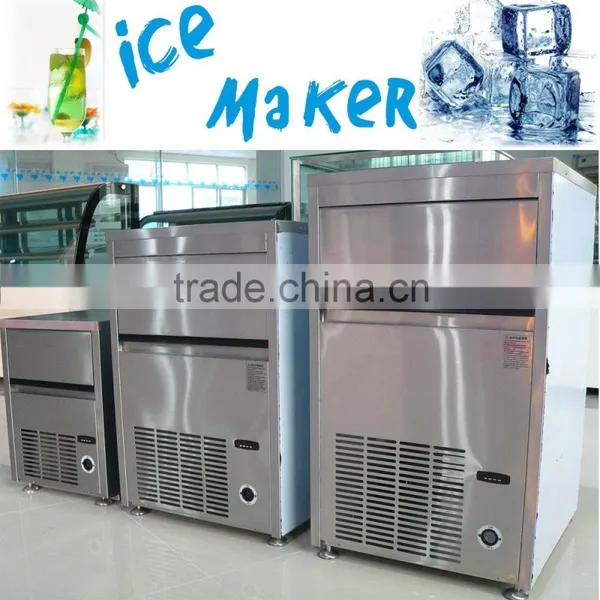 stainless steel ice maker of 76kg ice production