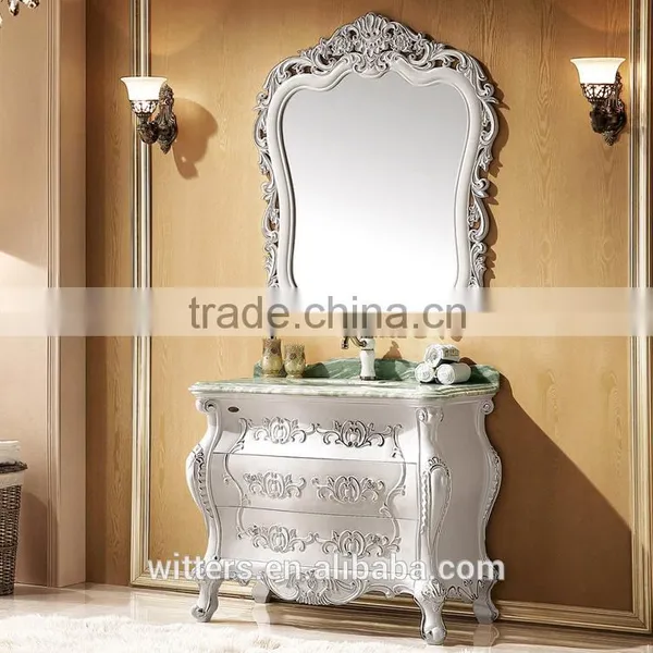 42" Royal Single Rubber Solid Wood Bathroom Vanity Cabinets in Ivory White WTS-820CO photo-6