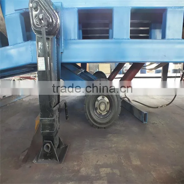 Solid Tyres FOUR-WHEEL Mobile Hydraulic Yard Ramp photo-3
