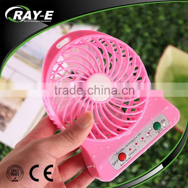 Factery Hot Sale Plastic Handheld Mini Fan/USB Mini Desk Fan/Rechargeable USB Mini Desk
