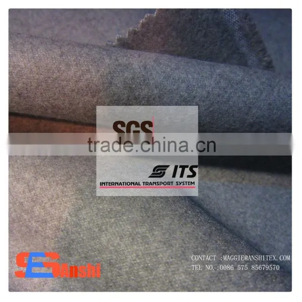 TR Polyester Rayon Spandex Brushed Fabric for Wool Melton Fabric photo-6