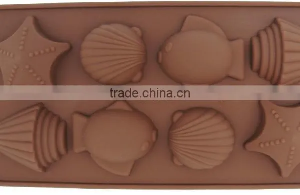 Durable Sea Shell Fish Starfish Silicone Chocolate Molds/unique Chocolate Molds photo-2