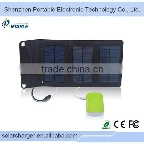 Waterproof 5W Folding Solar Panel Charger for Hiking photo-6