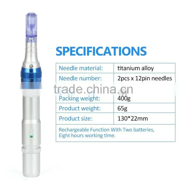 Wholsela Manufacture Dr.pen A6 Wireless Derma Stamp Electric Pen With 2 Battery photo-2