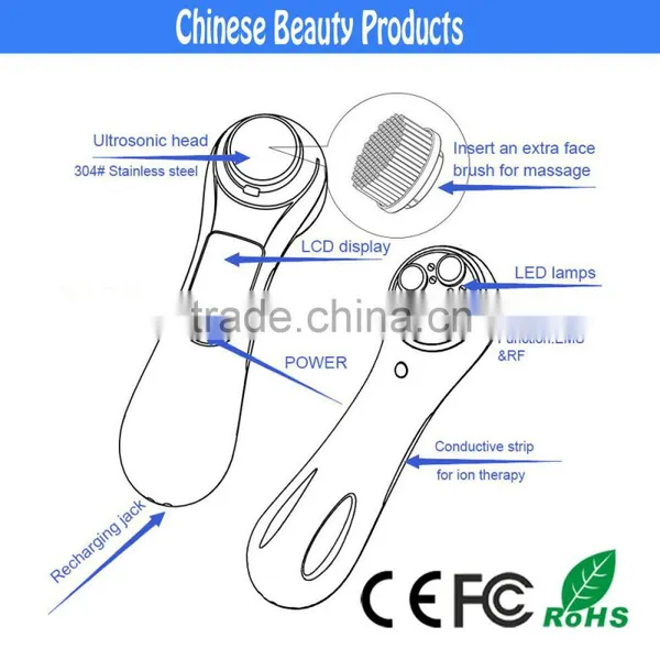 New Design Portable rf Antiaeging Home Use Kit Facial Beauty Care Massager photo-5