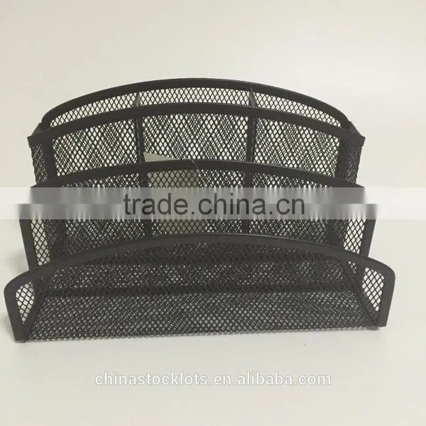 2016 Factory Best Selling Promotional Gifts Office and School Desk Organizer Metal Mesh Pen Holder