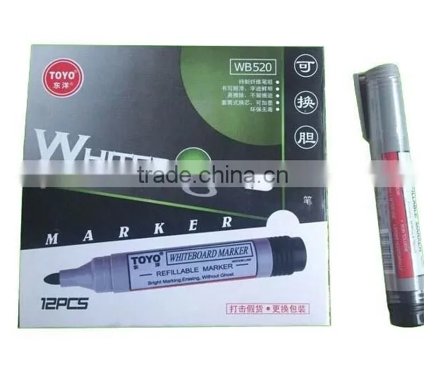 Ink refillable whiteboard marker pen