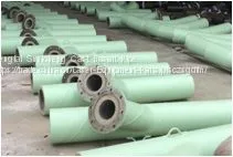 China Cast Basalt Lined Steel Pipe Plain End