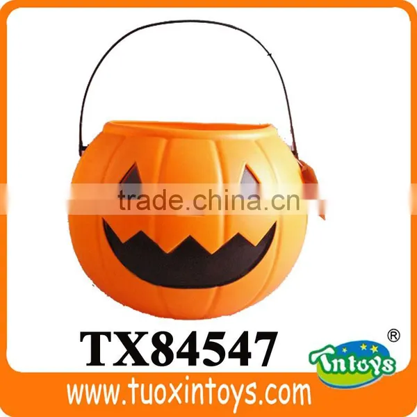 Plastic Halloween Pumpkin Candy Buckets photo-2