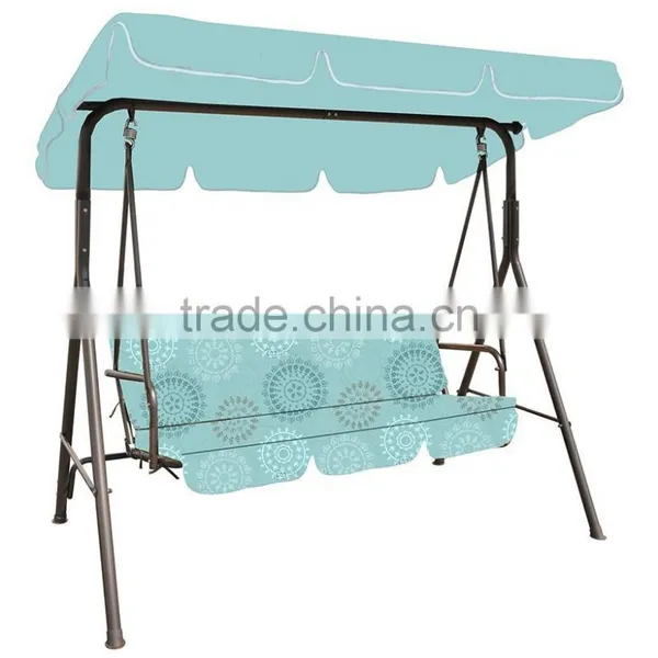 264001 Outdoor Patio Steel Fabric Hammock Swings With Canopy photo-3