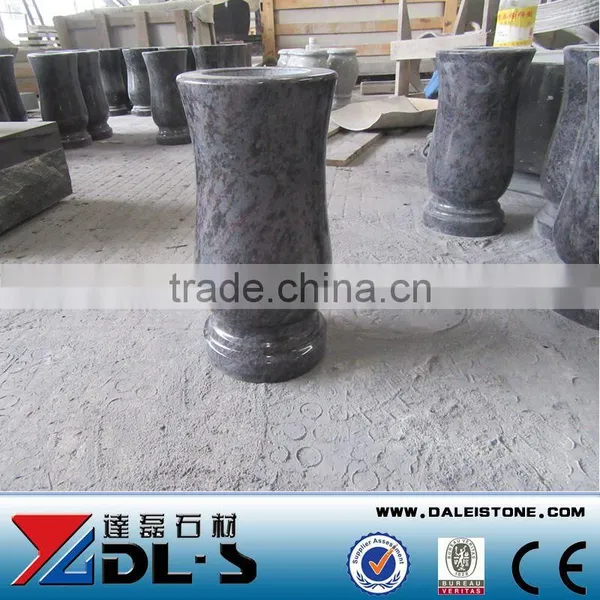 Bahama Blue Granite Vases for Gravestones