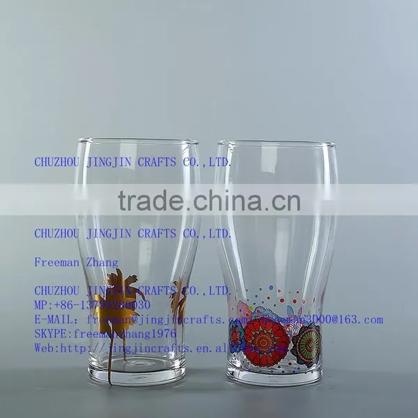 Custom Printed Ice Glass Beer Cup Drinking Cup Beer Glass Cup Manufacturers photo-2