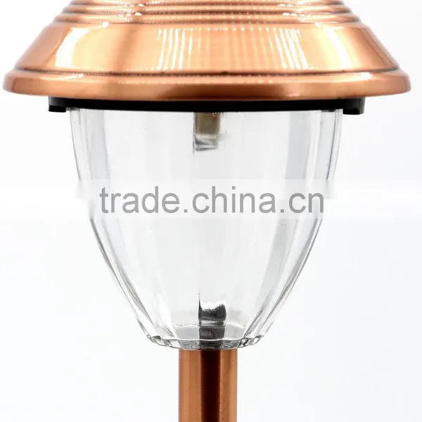 4pk Stainless Steel Solar Garden Lawn LED Path Light photo-3